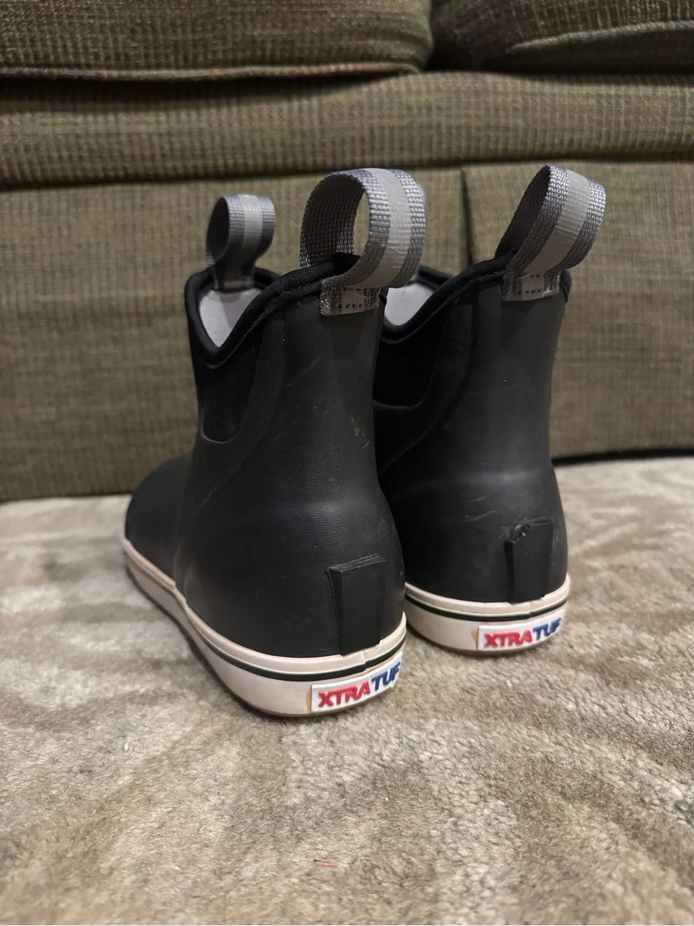 XTRATUF Women's Black Low Ankle Rain Boots